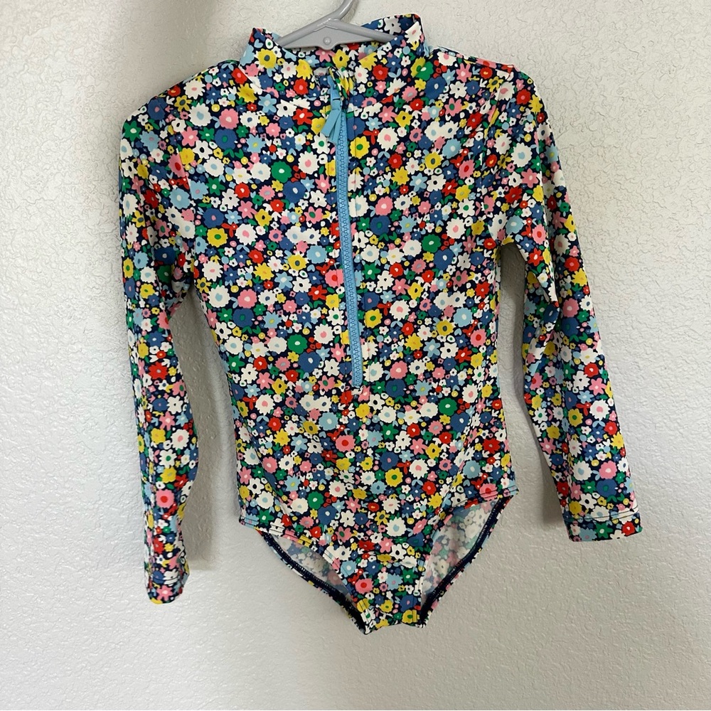 Mini Biden Floral Rashguard Swimsuit for girls